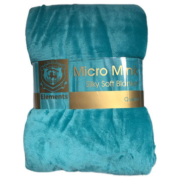 Super Soft Solid Blanket Turquoise Blue Teal Throw Full Queen Flannel Bed Cover