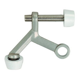 Designers Impressions - 8525 Satin Nickel Light Duty Hinge Pin Door Stop - Door Stops