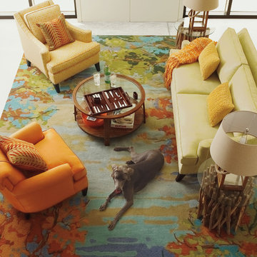 Landscape Rug in Teal