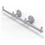 Allied Brass - Monte Carlo 3 Arm Guest Towel Holder, Polished Chrome - This elegant wall mount towel holder adds style and convenience to any bathroom decor. The towel holder features three sections to keep a set of hand towels easily accessible around the bathroom. Ideally sized for hand towels and washcloths, the towel holder attaches securely to any wall and complements any bathroom decor ranging from modern to traditional, and all styles in between. Made from high quality solid brass materials and provided with a lifetime designer finish, this beautiful towel holder is extremely attractive yet highly functional. The guest towel holder comes with the 22.5 inch bar, two wall brackets with finials, two matching end finials, plus the hardware necessary to install the holder.
