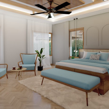 Coastal Master Bedroom Renovation in Greenwich