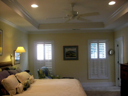 Tray Ceiling Pale Blue With Cream Walls