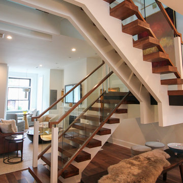 Project #68 | Ultra-Modern Staircase with Glass Landings