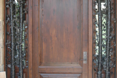 Mountain style entryway photo in Denver
