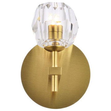 Elegant Lighting 3505W6G Eren, 1 Light Wall Sconce, Gold