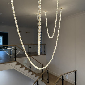 Project #132 | White Oak Staircase with Glass Balustrade