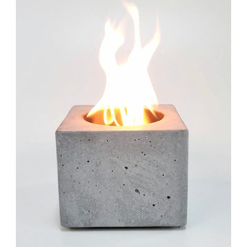 Tabletop concrete indoor fire bowl