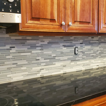 Linear Mosaic Backsplash