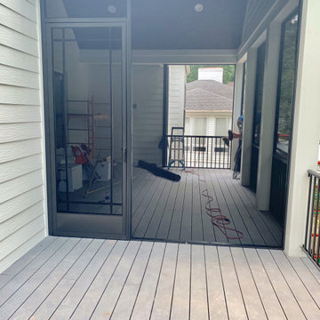 Downtown Greenville Porch Screening and Handrails