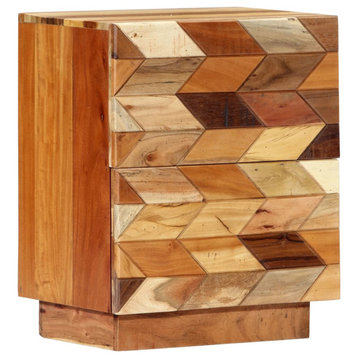 vidaXL Cabinet Drawer Dresser Side End Table for Bedroom Solid Reclaimed Wood