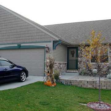 Exterior Condo/side by side.  It was just vinyl siding before the redesign