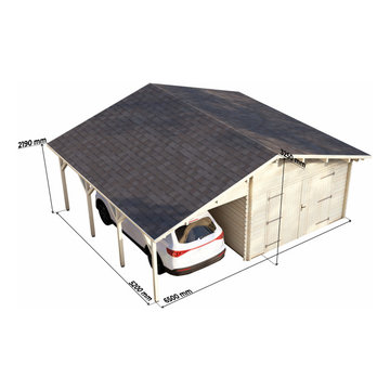 Log garages-Timber carports