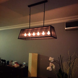 Tel Dikd&ouml;rtgen Sarkıt - Pendant Lighting