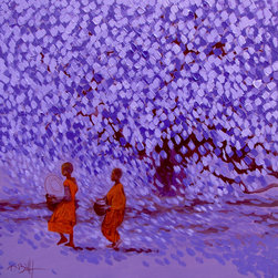 Young Monks - Paintings