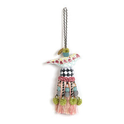 Ceramic Bird Tassel - Rose | MacKenzie-Childs - Home Decor