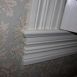 Hall with flower fabric wall - Upholstery Fabric