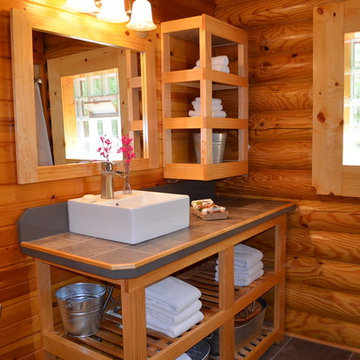 Holly Occupied Log Cabin Home Staging