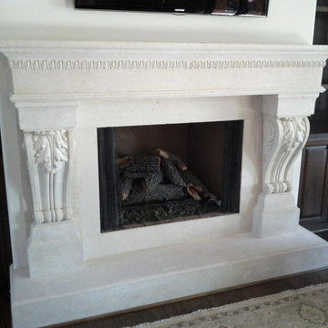 Stone Fireplace Mantels & Surrounds