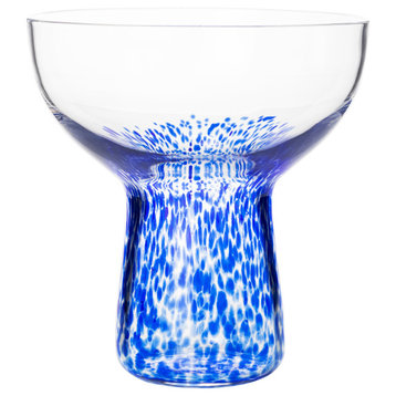 Dottie Blue Dots Cocktail Glass, Set of 4