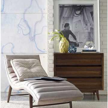 A.R.T. Furniture Epicenters Upholstered Campbell Chaise in Clear Natural
