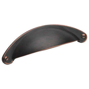 Amerock Essential'Z Cup Pull 64mm Center, Oil Rubbed Bronze