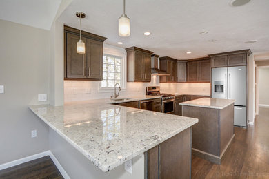 Example of a kitchen design in Boston