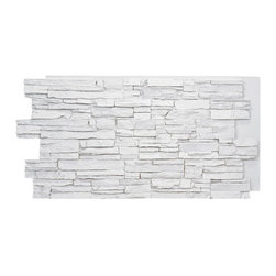ALPINE FAUX DEEP STACKED STONE- 24"H x 48"W - Wall Panels