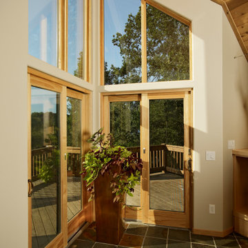 Deck Entry with Vaulted Ceiling