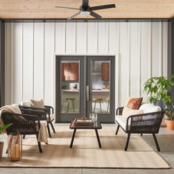 Masonite Performance Door System Belleville Flush 1 Lite fiberglass door - Interior Doors