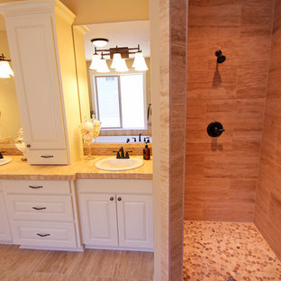 Master Shower + Vanities - The Ridgeback - Craftsman Ranch with Daylight Basemen