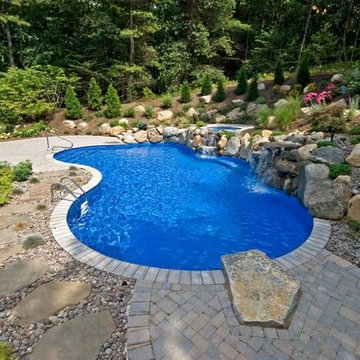Pool Wall As Part of Retaining Wall System (Long Island/NY):