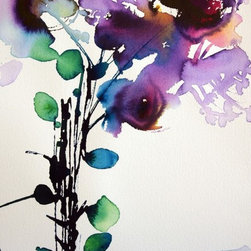 Purple Bloom by Jill Bryant - Paintings