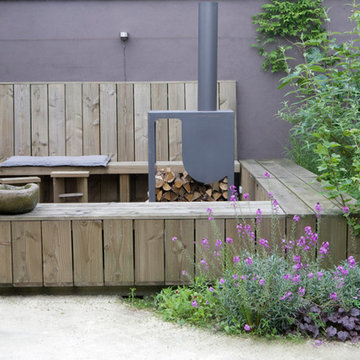 Garden behind a former milk shop