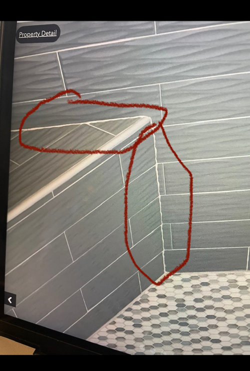 Is this a bad shower tile job? PLEASE HELP