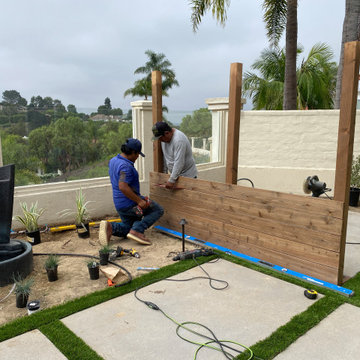 Building a Horizontal Fence in Rancho Santa Fe