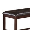 Bench Faux Leather, Dark Brown