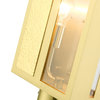 Satin Brass Contemporary, Nautical, Sophisticated Outdoor Post Top Lantern