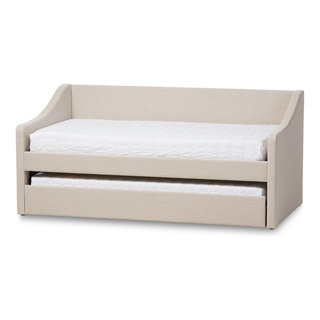 Barnstorm Upholstered Daybed With Guest Trundle Bed Transitional