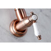 KS310BPLAC Bel Air Wall Mount Pot Filler Kitchen Faucet, Antique Copper