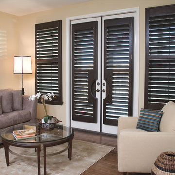 Stained French Door Shutters: Interior Shutters