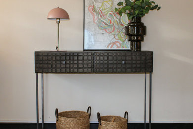 Industrial Style Console Table with 2 drawers