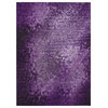 Machine Washable Indoor/Outdoor Chantille ACN565 Purple 3' x 5' Rug