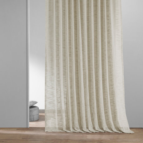 Open Weave Natural Linen Sheer, 50"x120"