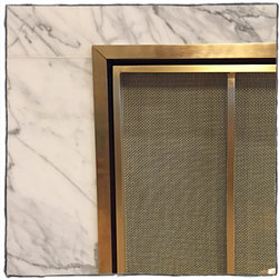 Brass Fireplace Screen in The Style of Piet Mondrian - Products