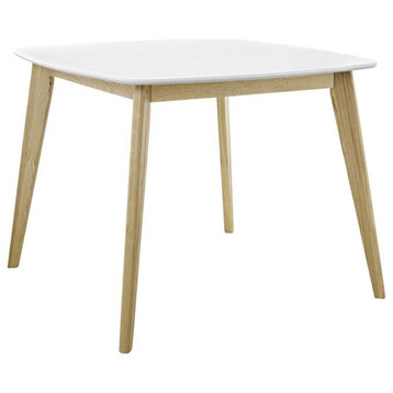Modway Stratum 40" Modern Style MDF Wood Dining Table in White