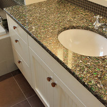 recycled glass counter