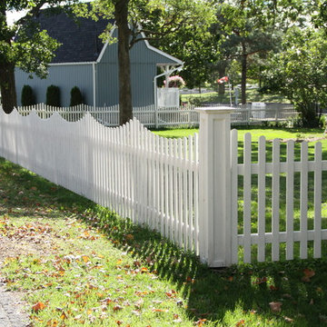 Heritage picket fence and arbour