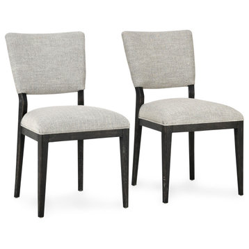 Phillip Upholstered Fabric Dining Chair, Set of 2, Sand
