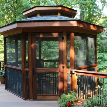 Mahogany Pagoda Roof Gazebo