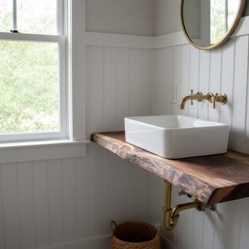 Customizable Live Edge Walnut Vanity Tops, Made-To-Order